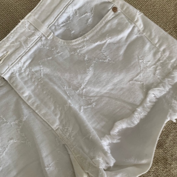 Stella McCartney White Denim Cut Off Ladies Shorts - Picture 12 of 12